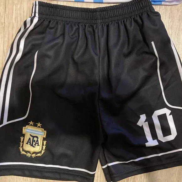 NEW MESSI #10 Team Argentina Uniform Jersey/Short Set Sizes Availables